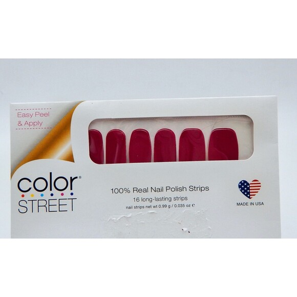 Color Street Nail Polish Strips Port-Ugal Wine Color - Picture 1 of 4